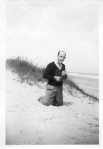 Dad (Cyril Walke) Eccles Beach 1949