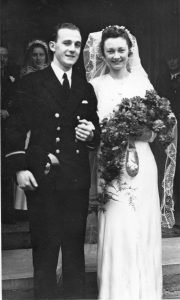 Marriage of Cyril Walke and Ivy Davies 2nd May 1942 at St Luke's Church Bedford